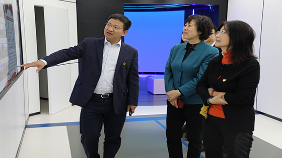 北京市海淀区政协副主席、区总工会主席胡淑彦一行莅临菠菜担保网 - 最权威的全网担保平台信息走访调研